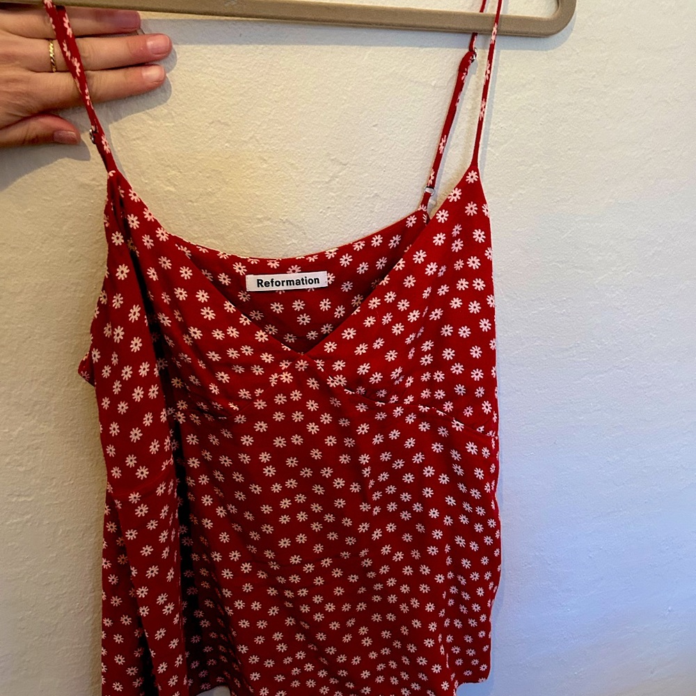 cute 90s daisy print REFORMATION tank top / camisole 🌼 Medium